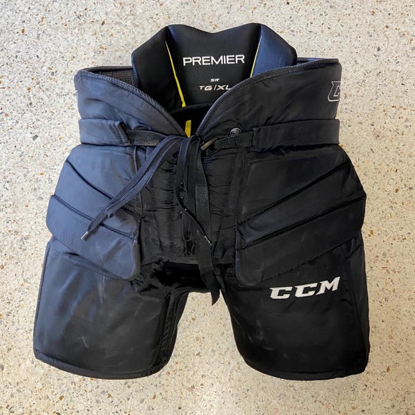 Black Senior XL CCM Premier Hockey Goalie Pants