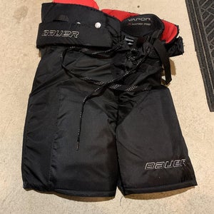 Black Junior  Bauer Hockey Pants