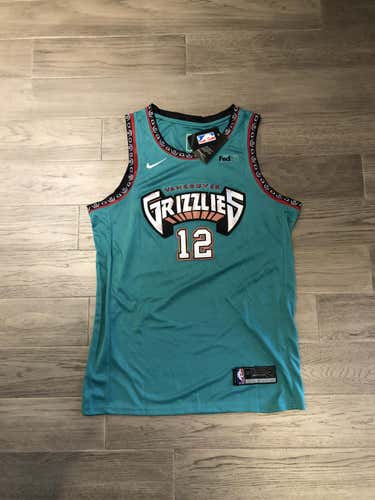 Adult Ja Morant #12 Nike Vancouver Grizzlies Teal Throwback NBA Basketball Jersey BNIB w/ Tags - XL