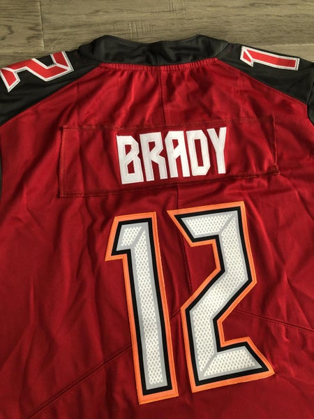 Nike Tampa Bay Buccaneers Jersey #12 Tom Brady Mens Medium Red NFL On Field