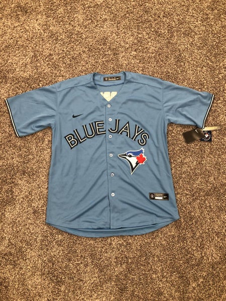 Adult Vladimir Guerrero Jr #27 Toronto Blue Jays Light Blue MLB Baseball Jersey BNIB w Tags - Medium