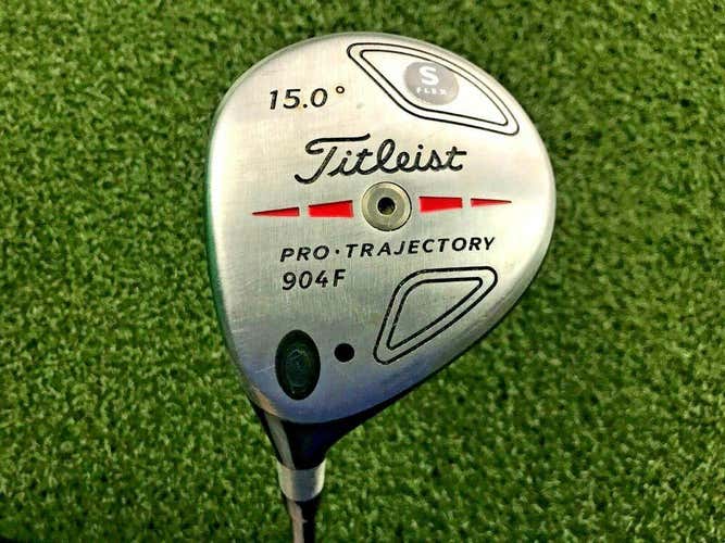 Titleist 904 F 3 Wood 15* / LH / Fujikura Stiff Graphite / Cover / dw0729