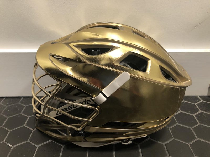 Notre Dame Lacrosse Gold New Adult Player's Cascade R Helmet