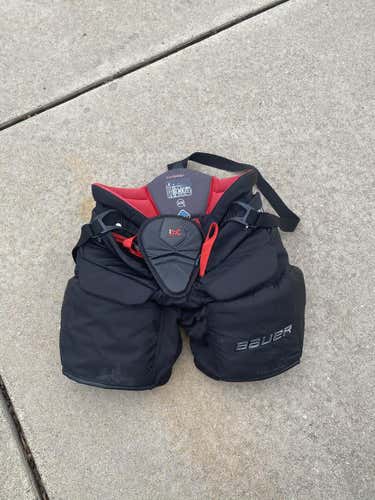 Black Used Senior Medium Bauer Vapor 1X Hockey Goalie Pants