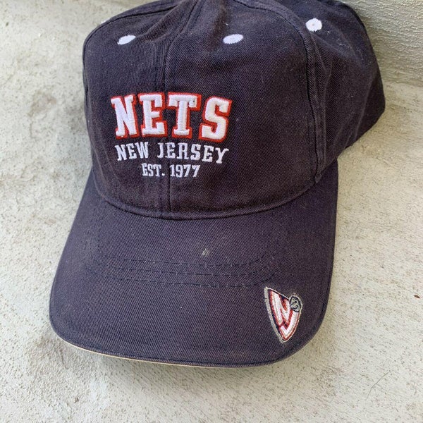 New Jersey Nets Hat Strapback Blue NBA Basketball Drew Pearson Retro  Throwback