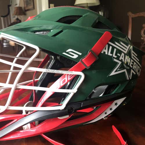 Green Adult Player's Cascade S Helmet