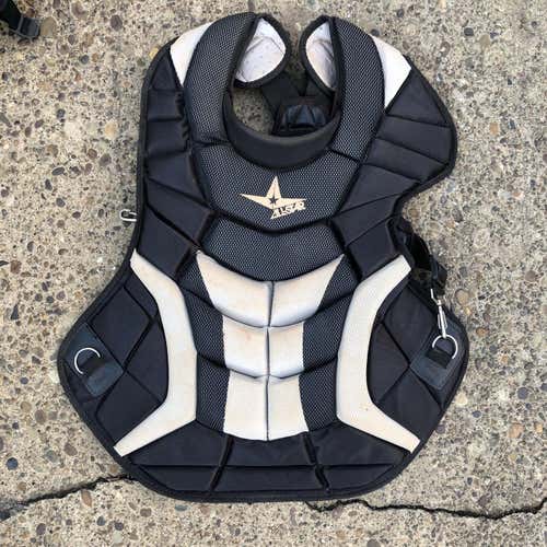 Black Adult All Star System 7 Catcher's Chest Protector