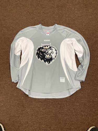 Manchester, Grey/ White Men's Size 58 CCM Pro Stock Jersey