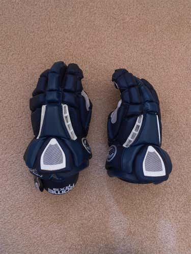 Blue New Player's Maverik Rome RX3 12" Lacrosse Gloves
