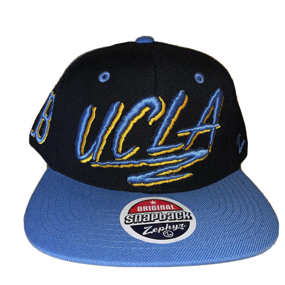 2011-12 Zephyr UCLA Bear Head Snapback Cap Hat NCAA Basketball Shadow Script 