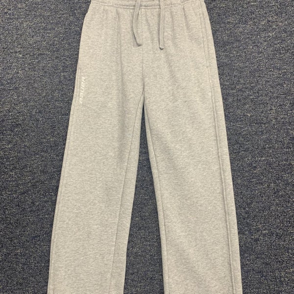 Bauer Team Core Hockey Sweatpants Gray Youth XS New