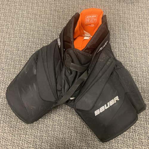 Black Senior Large Bauer Pro  Hockey Goalie Pants