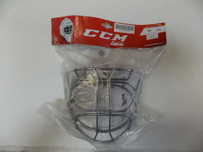 New CCM SR Pro Titanium Cert Cateye Goalie Cage M/L GFMPRO