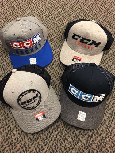 CCM OSFA 4 Pack Of Hats