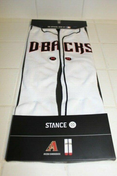 STANCE ARIZONA DIAMONDBACKS HOME WHITE TEAM JERSEY SOCKS LARGE 9-12 ...