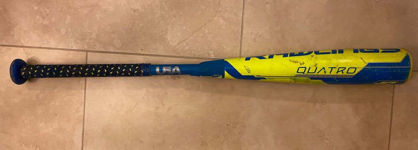 Kid Pitch (9YO-13YO) 2018 Composite Quatro (-10) 18 oz 28" Bat