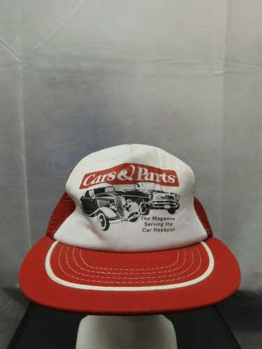 Vintage Cars And Parts Mesh Trucker Snapback Hat