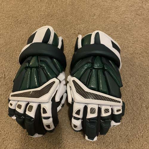 Green Used Player's Brine Exodus 13" Lacrosse Gloves