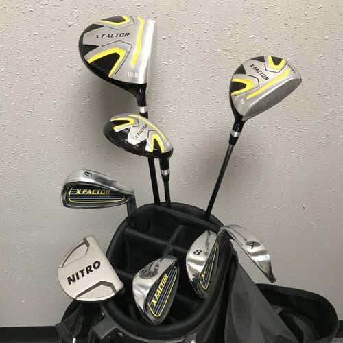 Used Nitro X Factor 13 Piece Steel Regular Golf Mens Package Sets