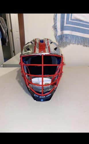 Silver Adult Player's STX Rival Helmet