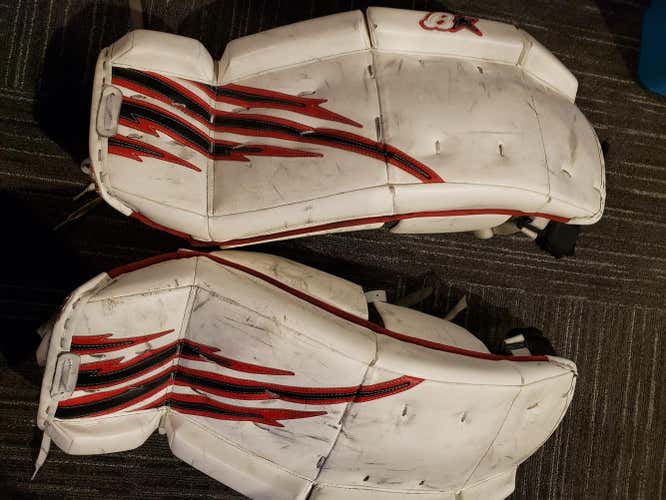 Used 27" +1 Brian's H2 Series Goalie Leg Pads
