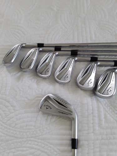 Used Men's Callaway Right Handed Apex Forged Pro Iron Set Regular Flex Steel Shaft