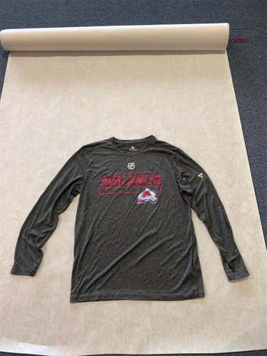 New Gray Adult Large Fanatics Team Issued Colorado Avalanche Long Sleeve Shirt