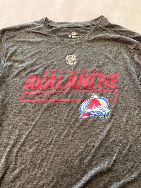 Gray Adult Fanatics Player Issued Colorado Avalanche Golf Shirt