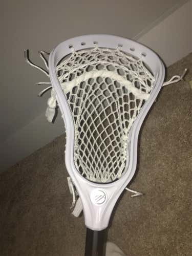 New White Pro String Maverick Tank Lacrosse Head String With Ecd Hero 3 Never Used!