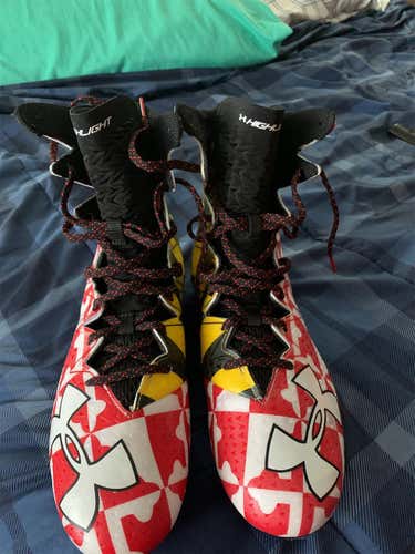 Red Unisex Molded Cleats High Top