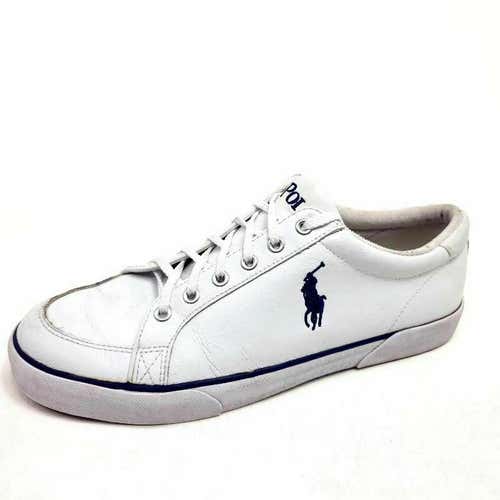 Polo Ralph Lauren Mens 11 Brisbane II Sneakers White 00001629 Leather Shoes