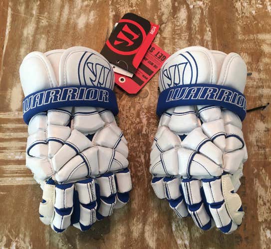 New Warrior Lacrosse Mac Daddy MD4 Gloves 12" - Royal Blue