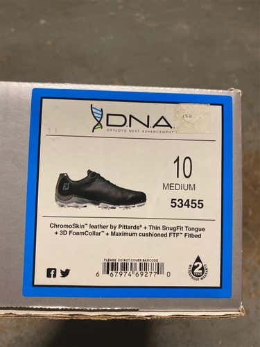 Black Used Size 10 Footjoy DNA Golf Shoes