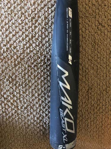 Used USSSA Certified 2017 Easton Composite Mako Beast XL Bat (-5) 26 oz 31"