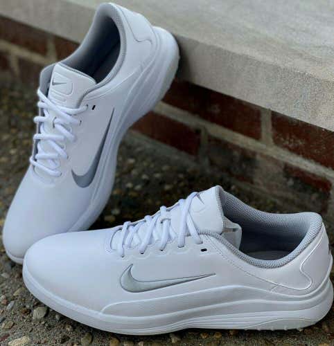 Nike Vapor Mens Golf Shoes AQ2302-100 White/Platinum 12 Medium D NEW #76569