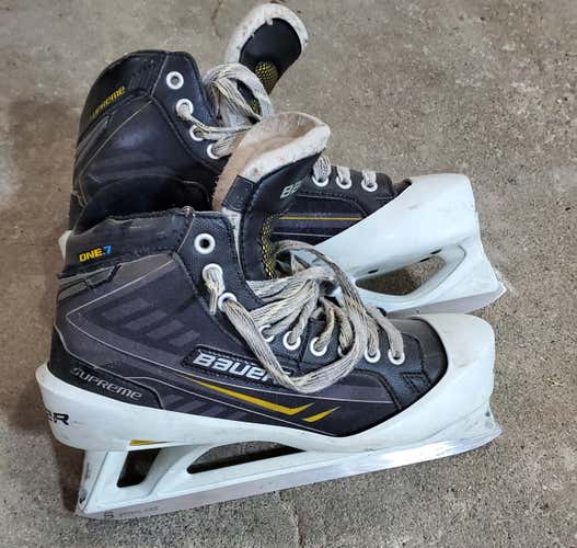 Used Senior Bauer Supreme One.7 Hockey Goalie Skates Size 9D