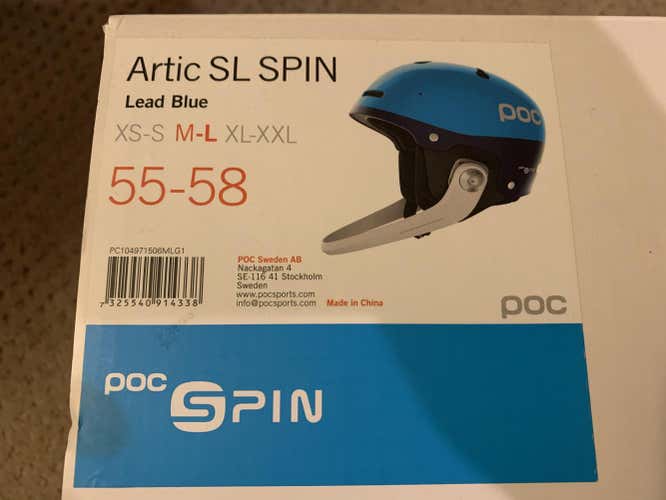 Excellent Condition Blue POC Artic SL Spin Helmet (M/L)