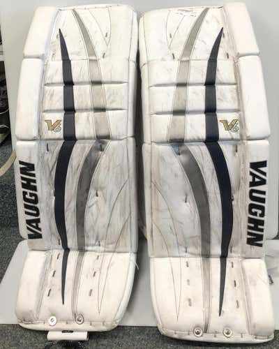 Used Vaughn Velocity V6 Xlw Pro Ice Hockey Goalie Leg Pads