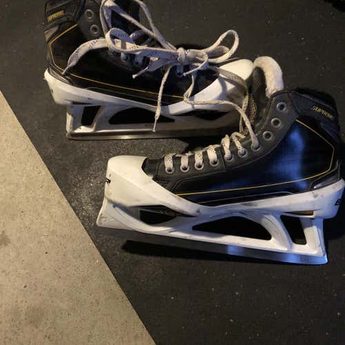 Senior Bauer Supreme TotalOne NXG Regular Width Pro Stock Size 8 Hockey Goalie Skates