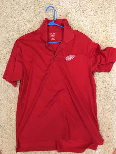 Detroit Red Wings Golf Polo Team Issued