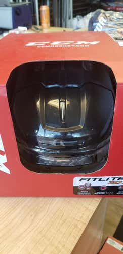 Black New Senior Large CCM Fitlite 3DS Helmet