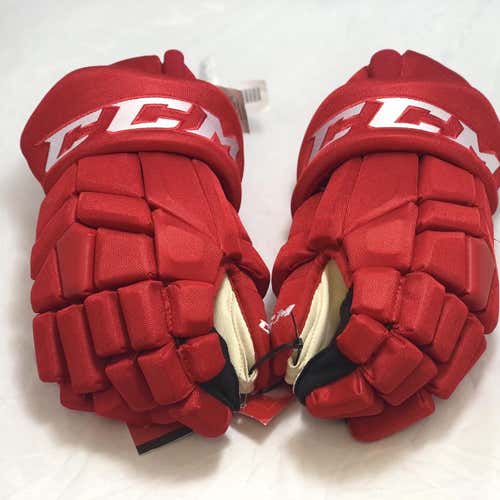 New CCM HGTKXP Detroit Red Wings 15" Pro Stock Gloves