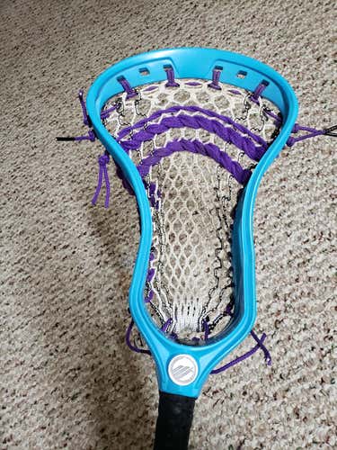 Blue Used Attack & Midfield Maverik Strung Lock Head