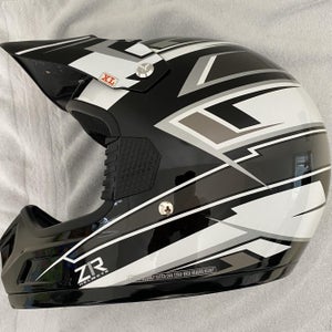Silver Used XL HJC Motocross Helme