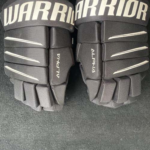 Black Senior Warrior Alpha QX5 13"  Gloves