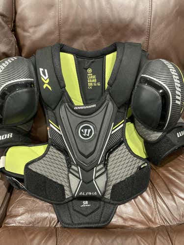 Used Senior Large Warrior Alpha DX Shoulder Pads