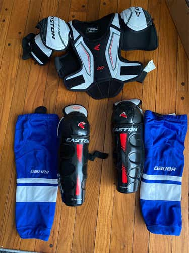 Youth Size 20 Easton Chest protector and shin guards