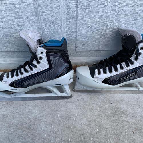 Senior Bauer Reactor 9000 Extra Wide Width  Size 11 Hockey Goalie Skates