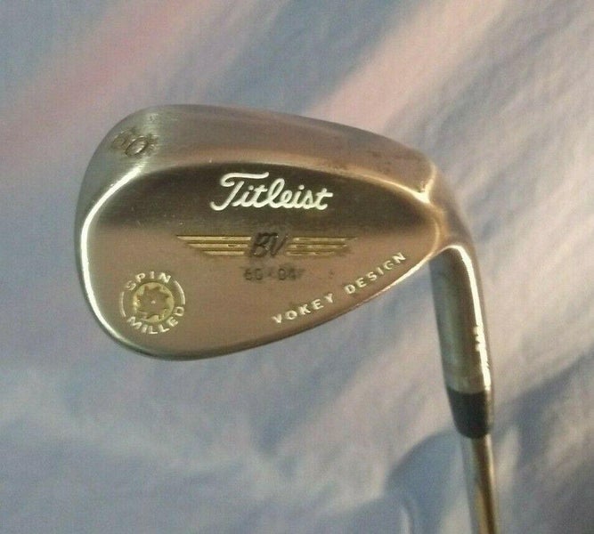 Men's Used Titleist Right Handed Vokey Wedge Stiff Flex 60 Degree Steel Shaft