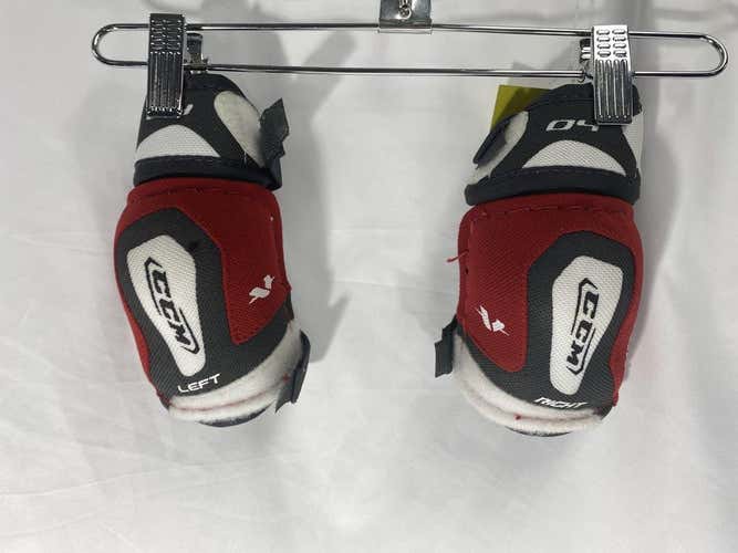 Used Ccm 04 Sm Ice Hockey Elbow Pads